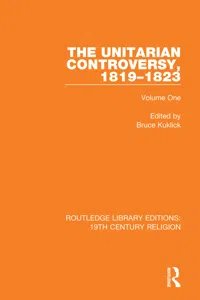 The Unitarian Controversy, 1819-1823_cover