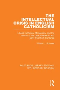 The Intellectual Crisis in English Catholicism_cover