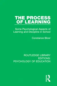 The Process of Learning_cover