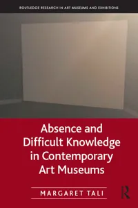 Absence and Difficult Knowledge in Contemporary Art Museums_cover