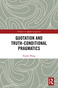 Quotation and Truth-Conditional Pragmatics_cover