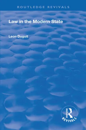 Revival: Law in the Modern State (1921)