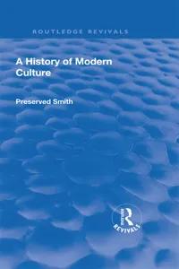 Revival: A History of Modern Culture: Volume I_cover