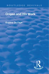 Revival: Origen and his Work_cover