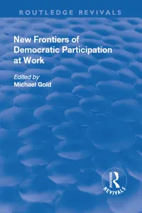 New Frontiers of Democratic Participation at Work_cover