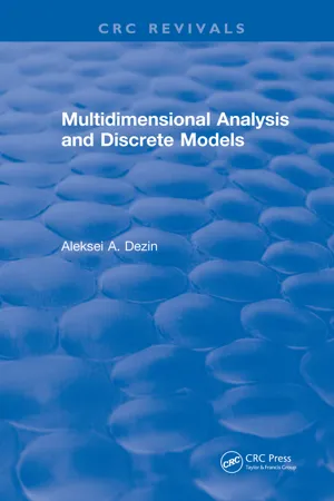 Multidimensional Analysis and Discrete Models