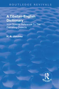 Revival: A Tibetan-English Dictionary_cover