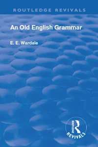 Revival: An Old English Grammar_cover