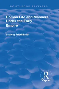 Revival: Roman Life and Manners Under the Early Empire_cover