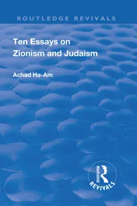 Revival: Ten Essays on Zionism and Judaism_cover