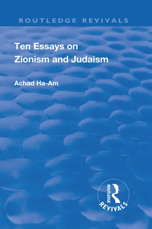 Revival: Ten Essays on Zionism and Judaism (1922)