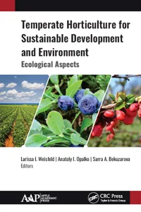 Temperate Horticulture for Sustainable Development and Environment_cover