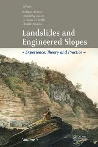 Landslides and Engineered Slopes. Experience, Theory and Practice_cover