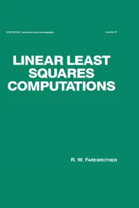 Linear Least Squares Computations_cover