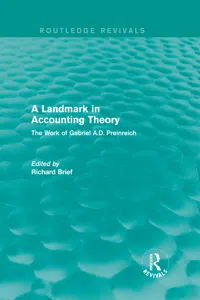 Routledge Revivals: A Landmark in Accounting Theory_cover
