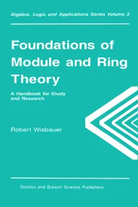 Foundations of Module and Ring Theory_cover