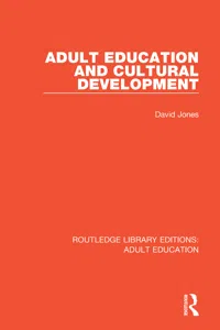 Adult Education and Cultural Development_cover