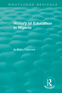 History of Education in Nigeria_cover