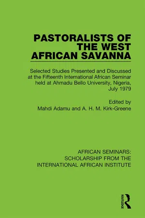 Pastoralists of the West African Savanna