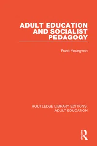 Adult Education and Socialist Pedagogy_cover