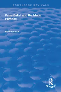 False Belief and the Meno Paradox_cover