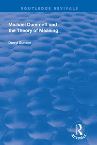 Michael Dummett and the Theory of Meaning_cover