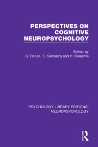 Perspectives on Cognitive Neuropsychology_cover