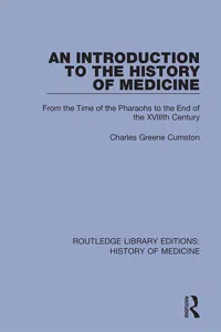 An Introduction to the History of Medicine_cover