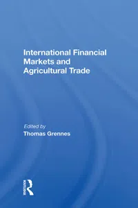 International Financial Markets And Agricultural Trade_cover