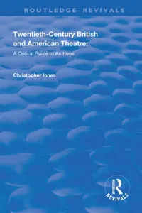 Twentieth-Century British and American Theatre_cover