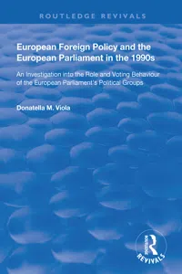 European Foreign Policy and the European Parliament in the 1990s_cover