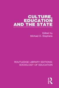 Culture, Education and the State_cover