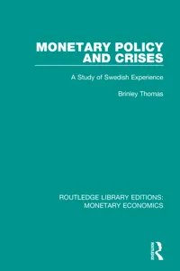 Monetary Policy and Crises_cover