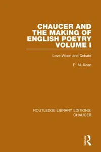 Chaucer and the Making of English Poetry, Volume 1_cover