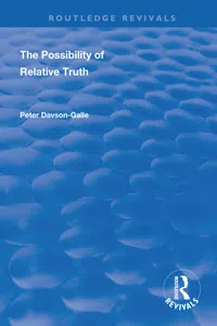 The Possibility of Relative Truth_cover