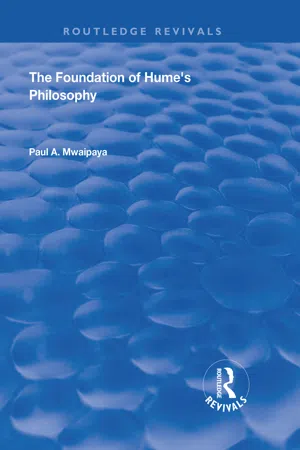 The Foundation of Hume's Philosophy