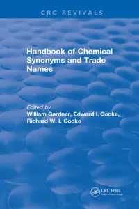 Handbook of Chemical Synonyms and Trade Names_cover