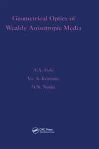 Geometrical Optics of Weakly Anisotropic Media_cover