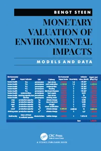 Monetary Valuation of Environmental Impacts_cover
