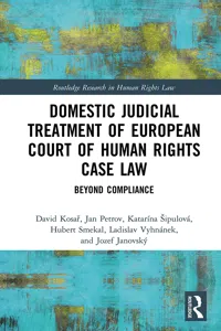 Domestic Judicial Treatment of European Court of Human Rights Case Law_cover