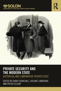 Private Security and the Modern State_cover