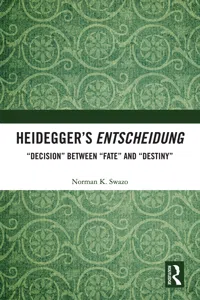 Heidegger's Entscheidung_cover