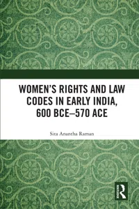 Women's Rights and Law Codes in Early India, 600 BCE–570 ACE_cover