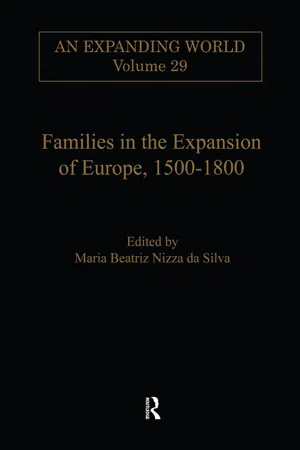 Families in the Expansion of Europe,1500-1800