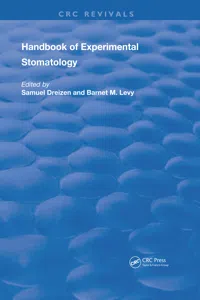 Handbook of Experimental Stomatology_cover