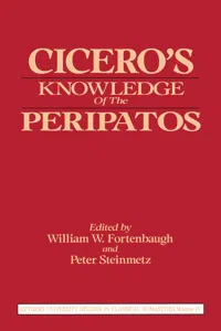 Cicero's Knowledge of the Peripatos_cover