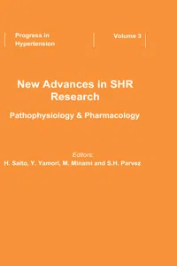 New Advances in SHR Research - Pathophysiology & Pharmacology_cover