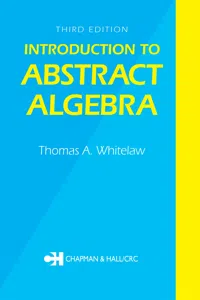Introduction to Abstract Algebra, Third Edition_cover