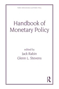 Handbook of Monetary Policy_cover