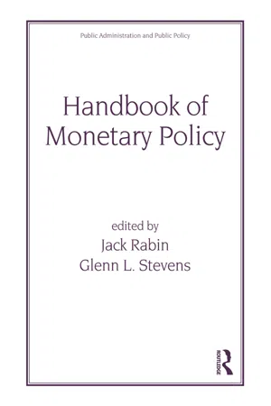 Handbook of Monetary Policy